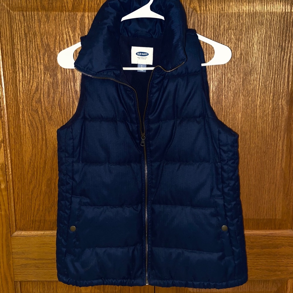 Old Navy Women’s Dark Blue Puffy Vest Size Small